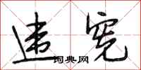 段相林违宪行书怎么写