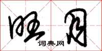 朱锡荣旺月草书怎么写