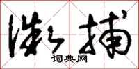 刘少英微捕草书怎么写