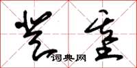朱锡荣登基草书怎么写
