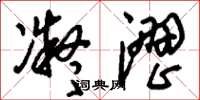刘少英凝涩草书怎么写