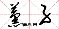 刘少英薰子草书怎么写