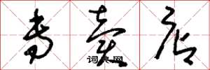 刘少英专卖店草书怎么写