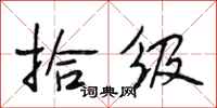 段相林拾级行书怎么写