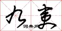朱锡荣九夷草书怎么写