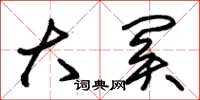 朱锡荣大关草书怎么写