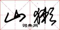 朱锡荣山獭草书怎么写