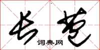 朱锡荣长苞草书怎么写