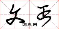 朱锡荣文丐草书怎么写