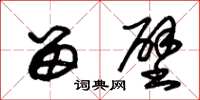 朱锡荣留壁草书怎么写