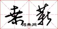 朱锡荣桑薪草书怎么写