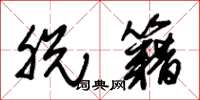 朱锡荣脱籍草书怎么写