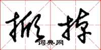 朱锡荣掀掉草书怎么写