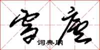 朱锡荣雪庐草书怎么写