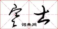 朱锡荣寒士草书怎么写