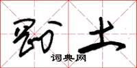 朱锡荣刚土草书怎么写