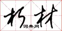 朱锡荣朽材草书怎么写