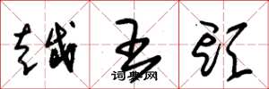 朱锡荣越王头草书怎么写