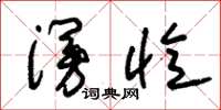朱锡荣谩忆草书怎么写
