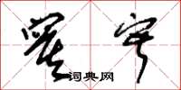 朱锡荣寞寂草书怎么写