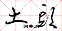 曾庆福土头草书怎么写