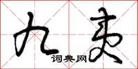 曾庆福九夷草书怎么写