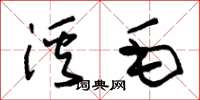朱锡荣溪毛草书怎么写