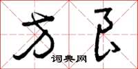 曾庆福方良草书怎么写