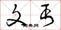 曾庆福文丐草书怎么写
