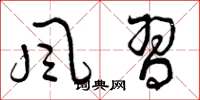 曾庆福风习草书怎么写