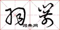 曾庆福羽箭草书怎么写