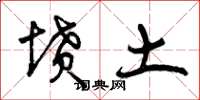 曾庆福坟土草书怎么写