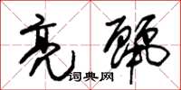 朱锡荣亮丽草书怎么写