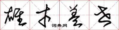 朱锡荣雄才盖世草书怎么写