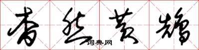朱锡荣杳然黄鹄草书怎么写