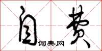 曾庆福自费草书怎么写