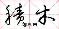 曾庆福积木草书怎么写
