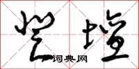 曾庆福登坛草书怎么写