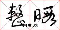 曾庆福整暇草书怎么写