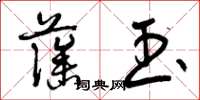 曾庆福藻玉草书怎么写