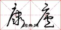 曾庆福康庐草书怎么写