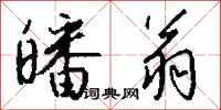 钱沛云皤翁行书怎么写