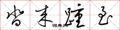 梁锦英沓来踵至草书怎么写
