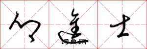 梁锦英乡进士草书怎么写