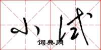 梁锦英小试草书怎么写