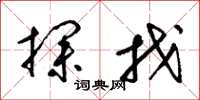 梁锦英探找草书怎么写