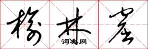 梁锦英榆林窟草书怎么写