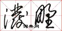 骆恒光泼野草书怎么写