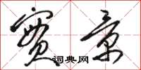 骆恒光实景草书怎么写