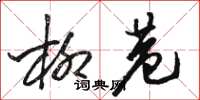 骆恒光柳巷草书怎么写